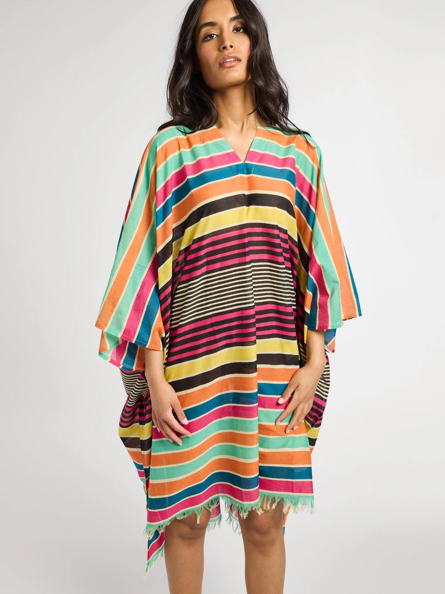 Georgia Caftan in Ibiza Stripe