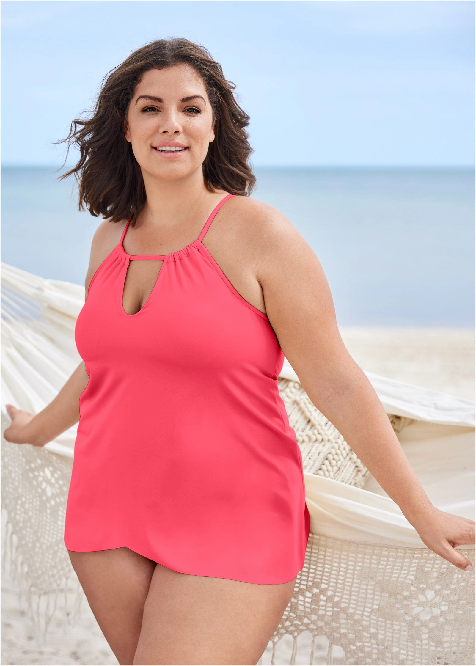 Georgia Tankini - Sunset Pink