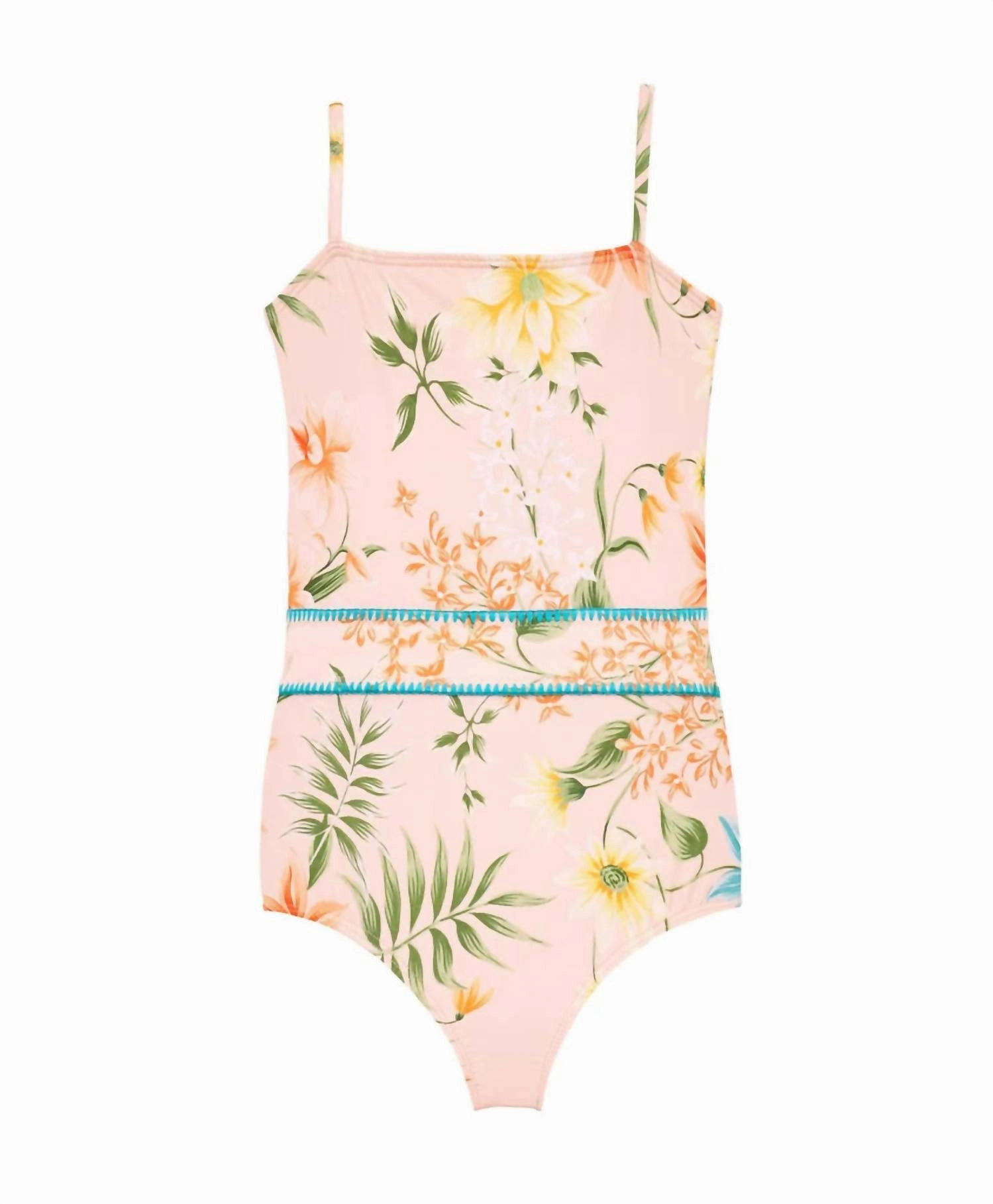 Girl's Botanica Avery One Piece In Beige