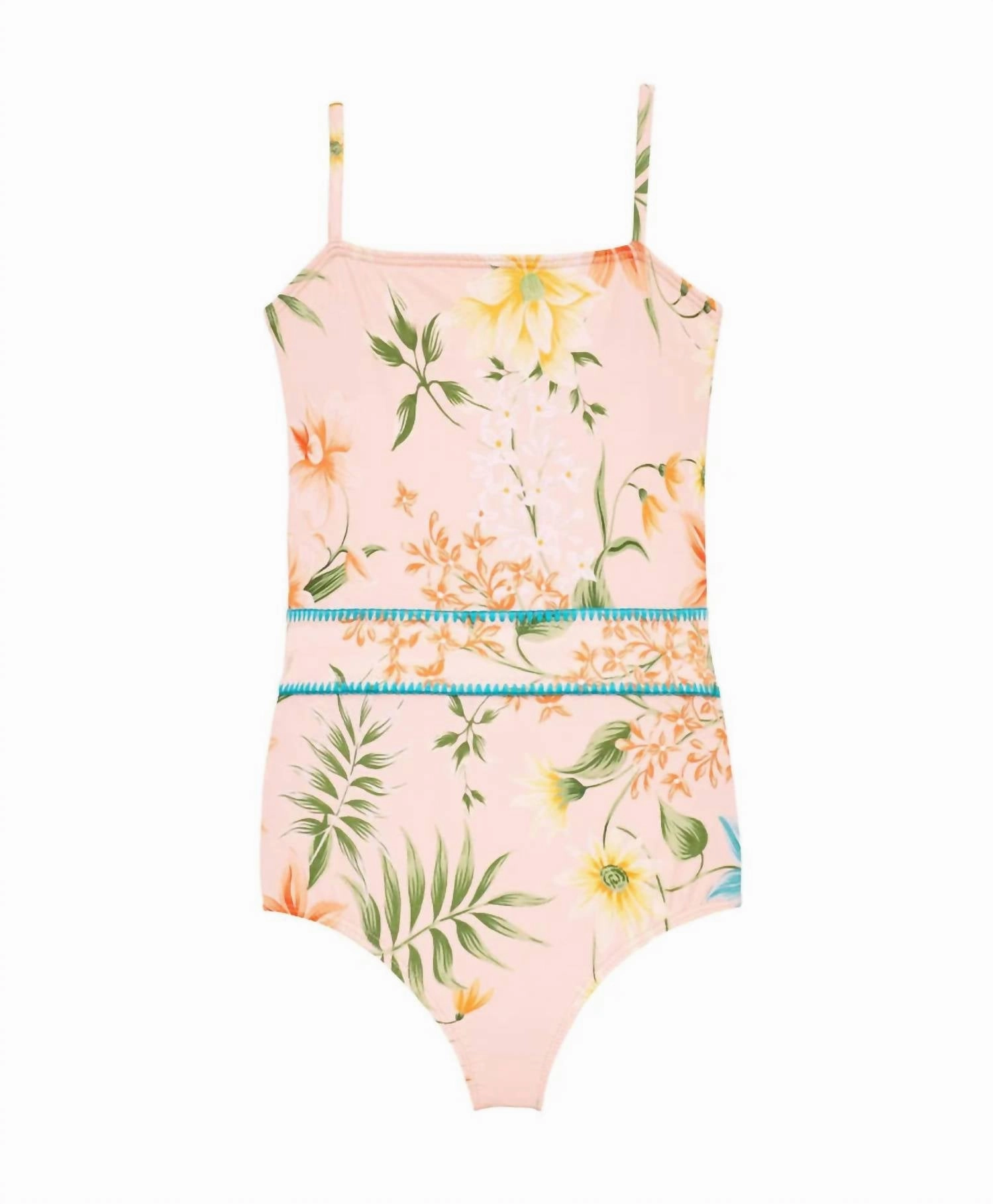 Girl's Botanica Avery One Piece In Beige stylish teen girl swimsuits, teen girls swimwear sets