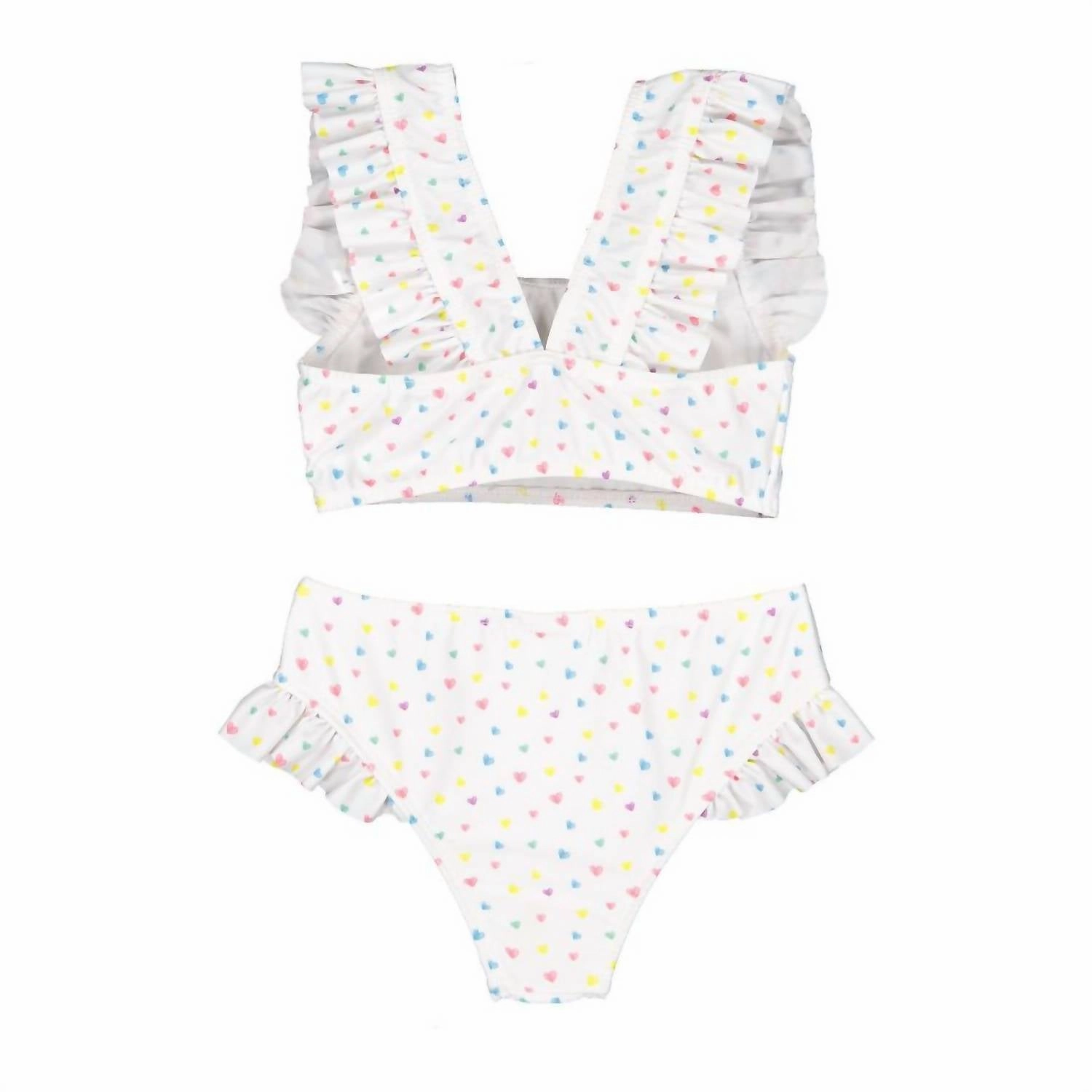 Girl's Celebration Hearts Two Piece In White