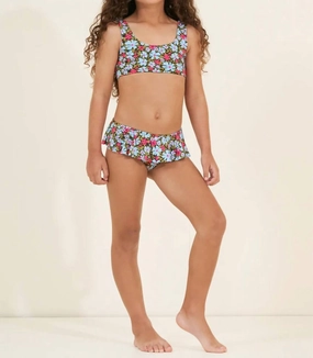 Girl's Ditsyduo Vulcan Bikini Set In Multi stylish teen girl swimsuits, teen girls swimwear sets