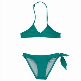 Girl's Jerez Bikini Set In Green stylish teen girl swimsuits, teen girls swimwear sets