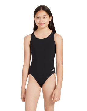 Girls Cottesloe Sportsback Swimsuit - Black zoggs swimwear for women, zoggs goggles and swimsuits