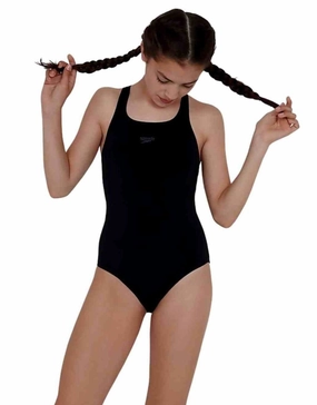 Girls Endurance Plus Medalist - Black speedo mens swimwear, speedo training swimsuits