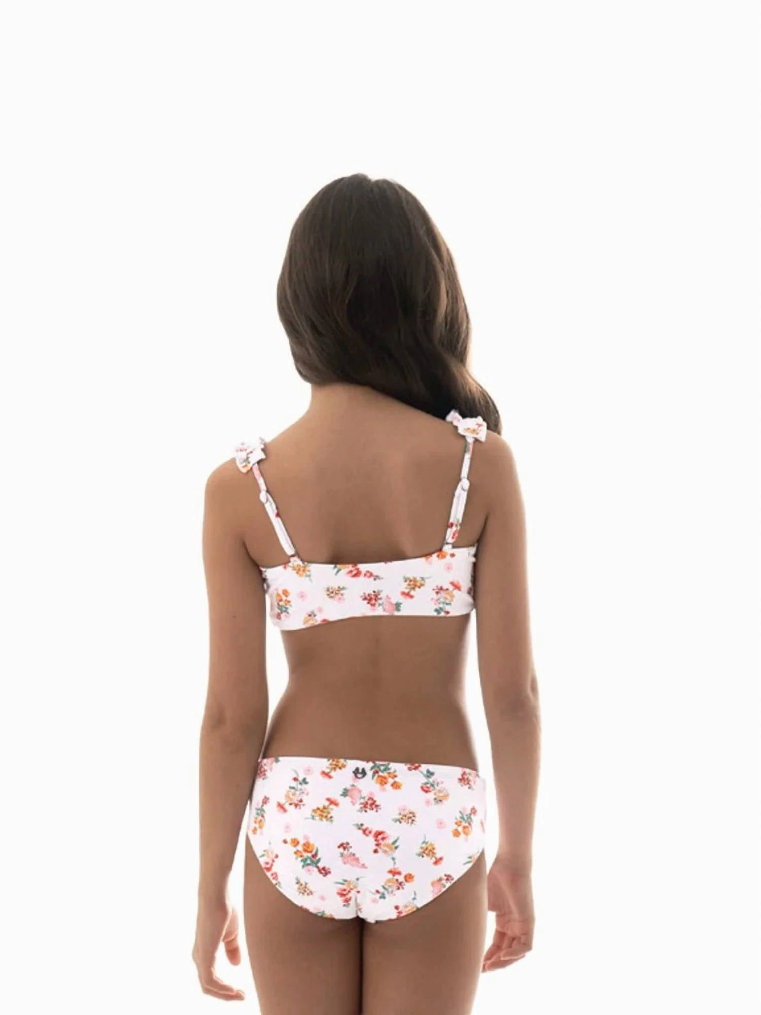 Girls Fressia Primerose Bikini Set In White