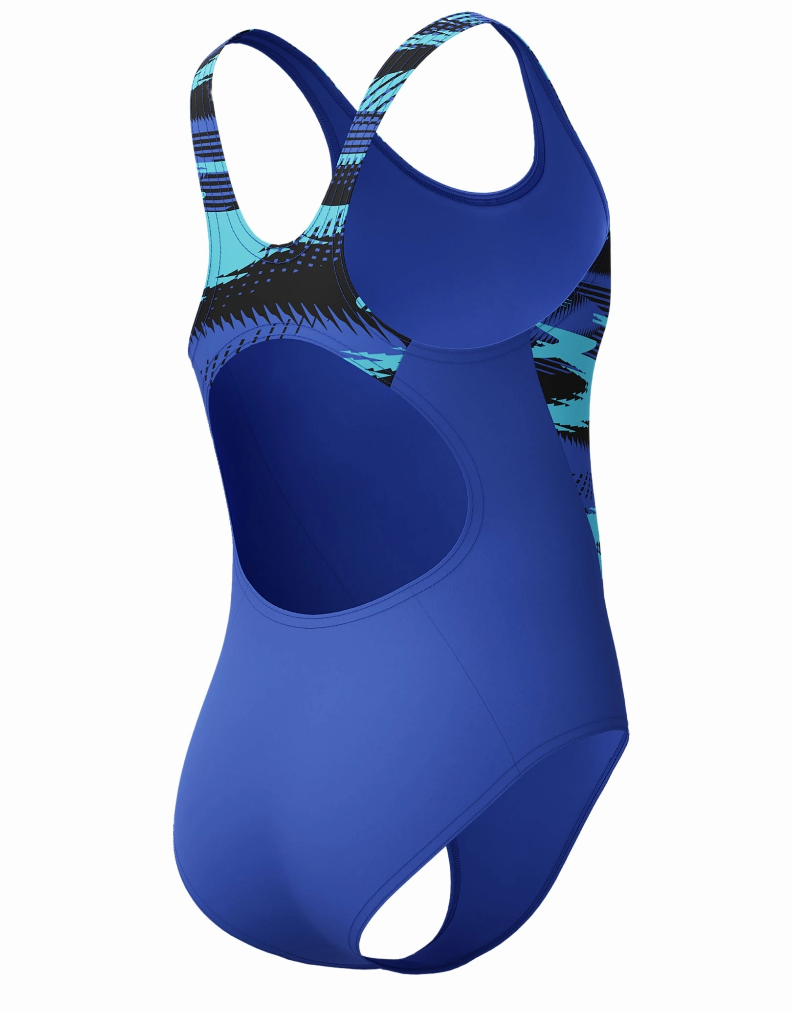 Girls Hyperboom Splice Muscleback Swimsuit - Blue
