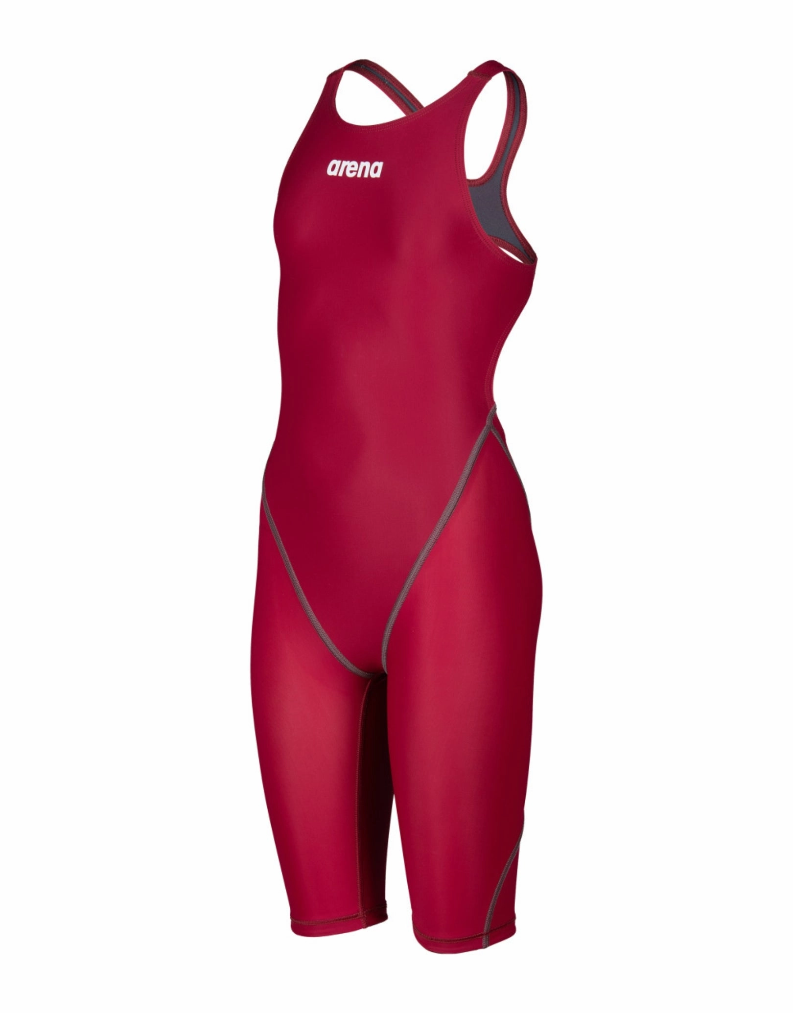 Girls Powerskin ST NEXT Open Back - Deep Red