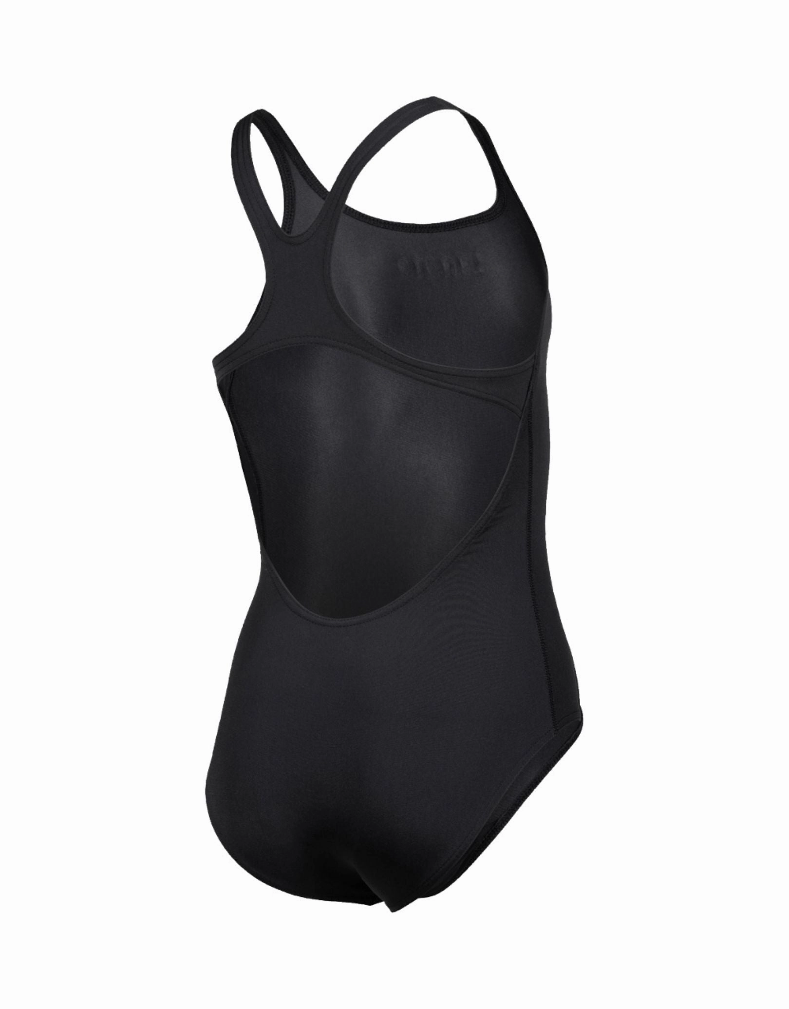 Girls Team Swim Pro Solid Swimsuit - Black/White