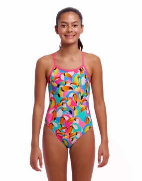 Girls Tou By Tou Single Strap Swimsuit - Multi funkita womens swimsuits, funkita colorful swimwear