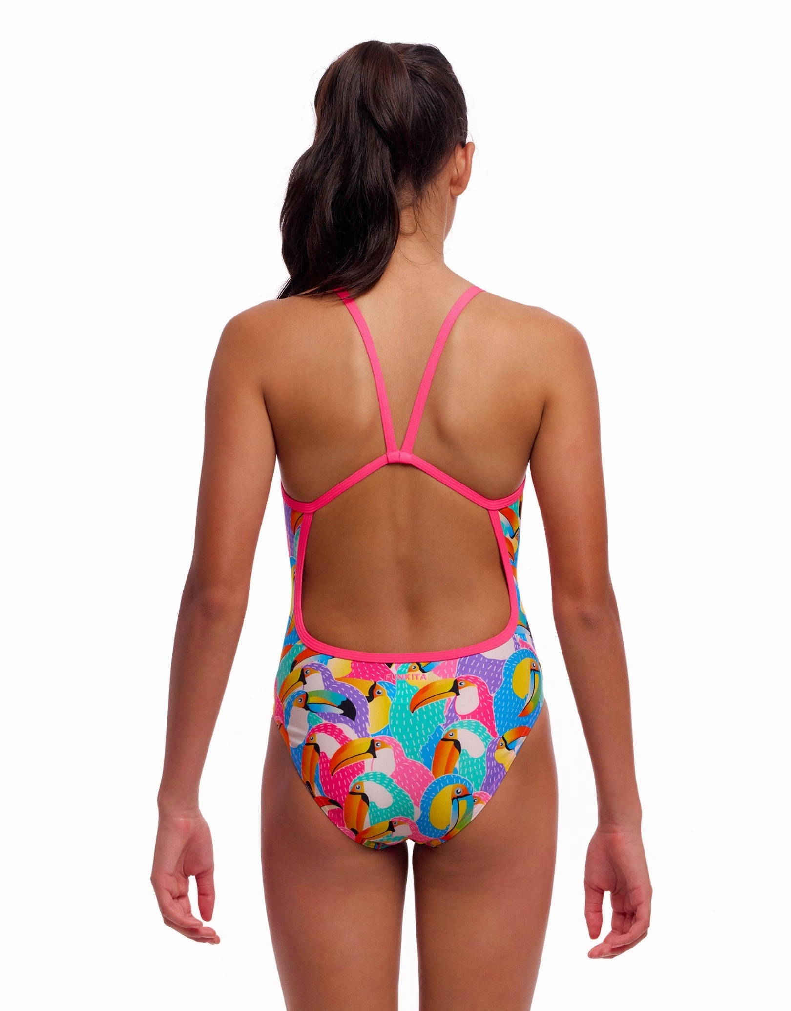 Girls Tou By Tou Single Strap Swimsuit - Multi
