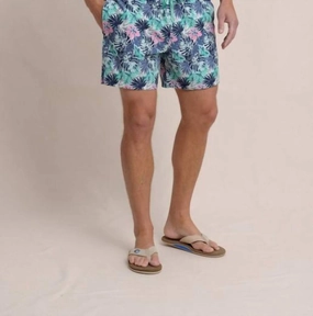 Grand Palms Swim Trunks In Simply Green mens beach swimwear, quick dry mens swimsuits