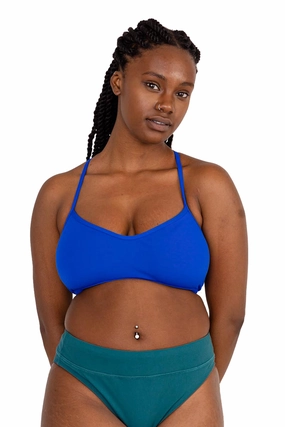Grayson Bikini Top - Blueberry all types of swimwear, stylish swimwear for all body types