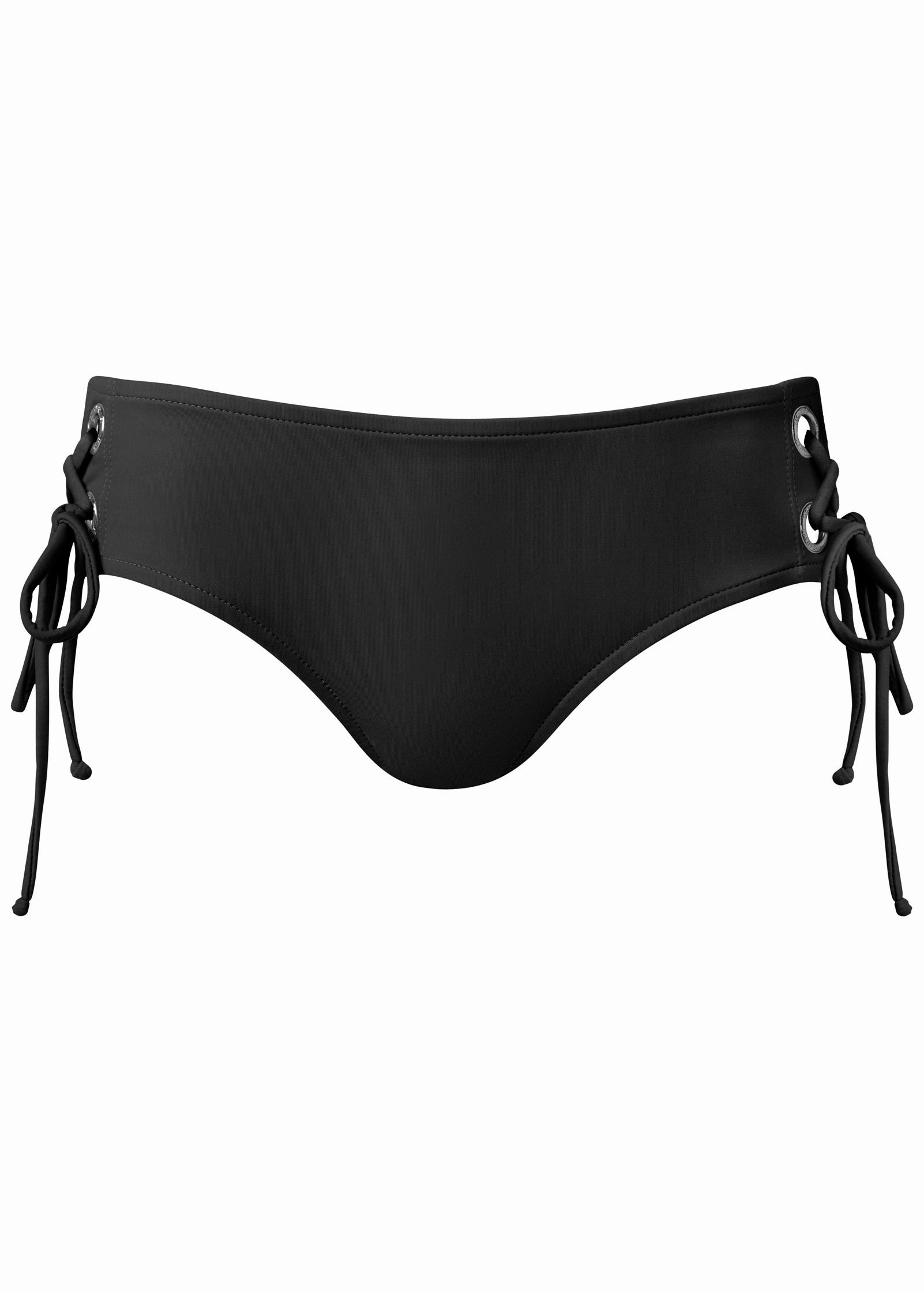 Grommet Mid-Rise Bottom - Black Beauty