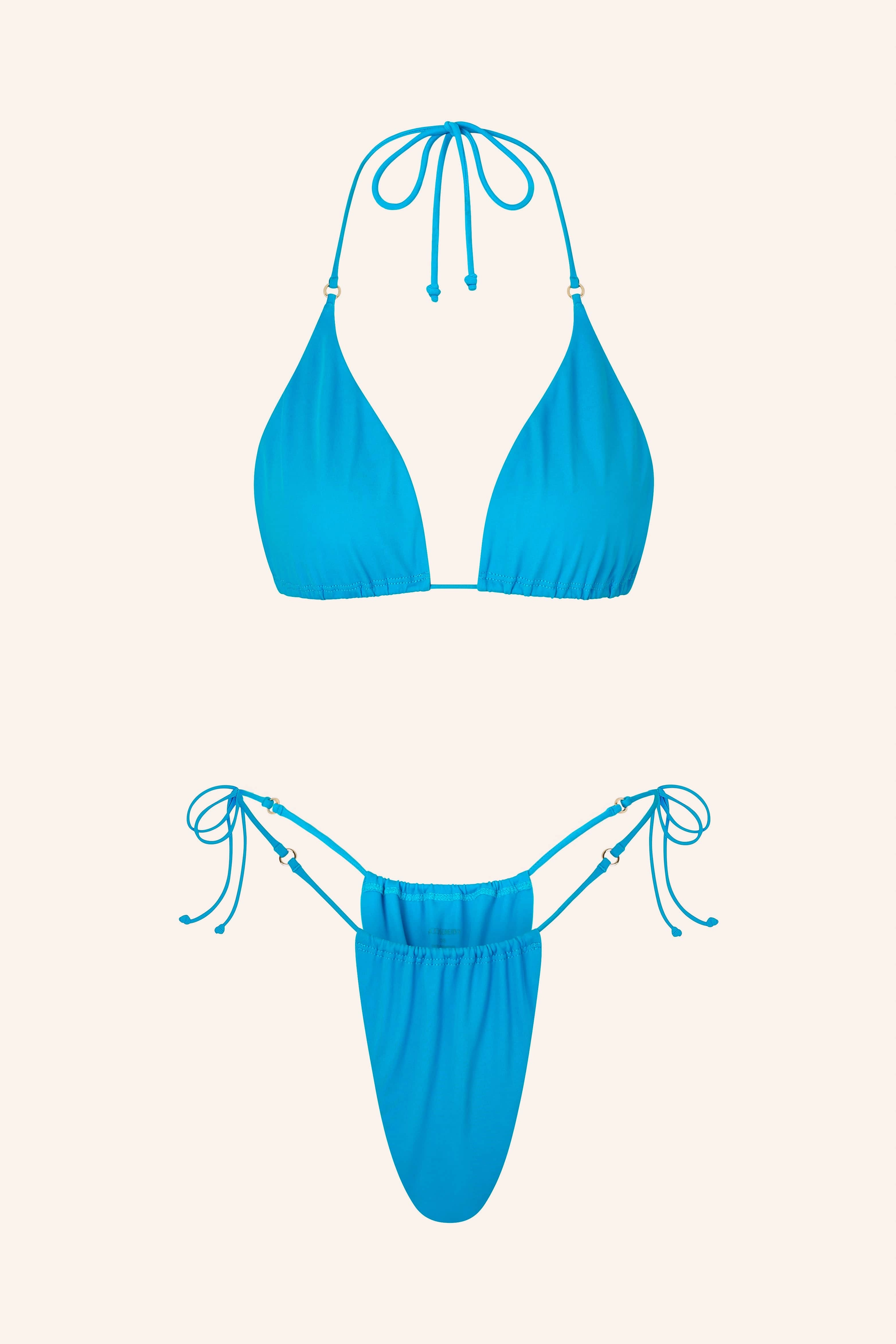 Halterneck Triangle Aquamarine