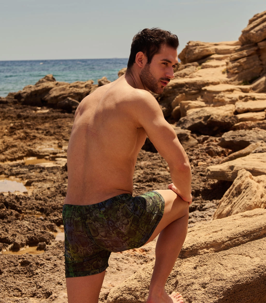 Havana Tan Through Swim Shorts