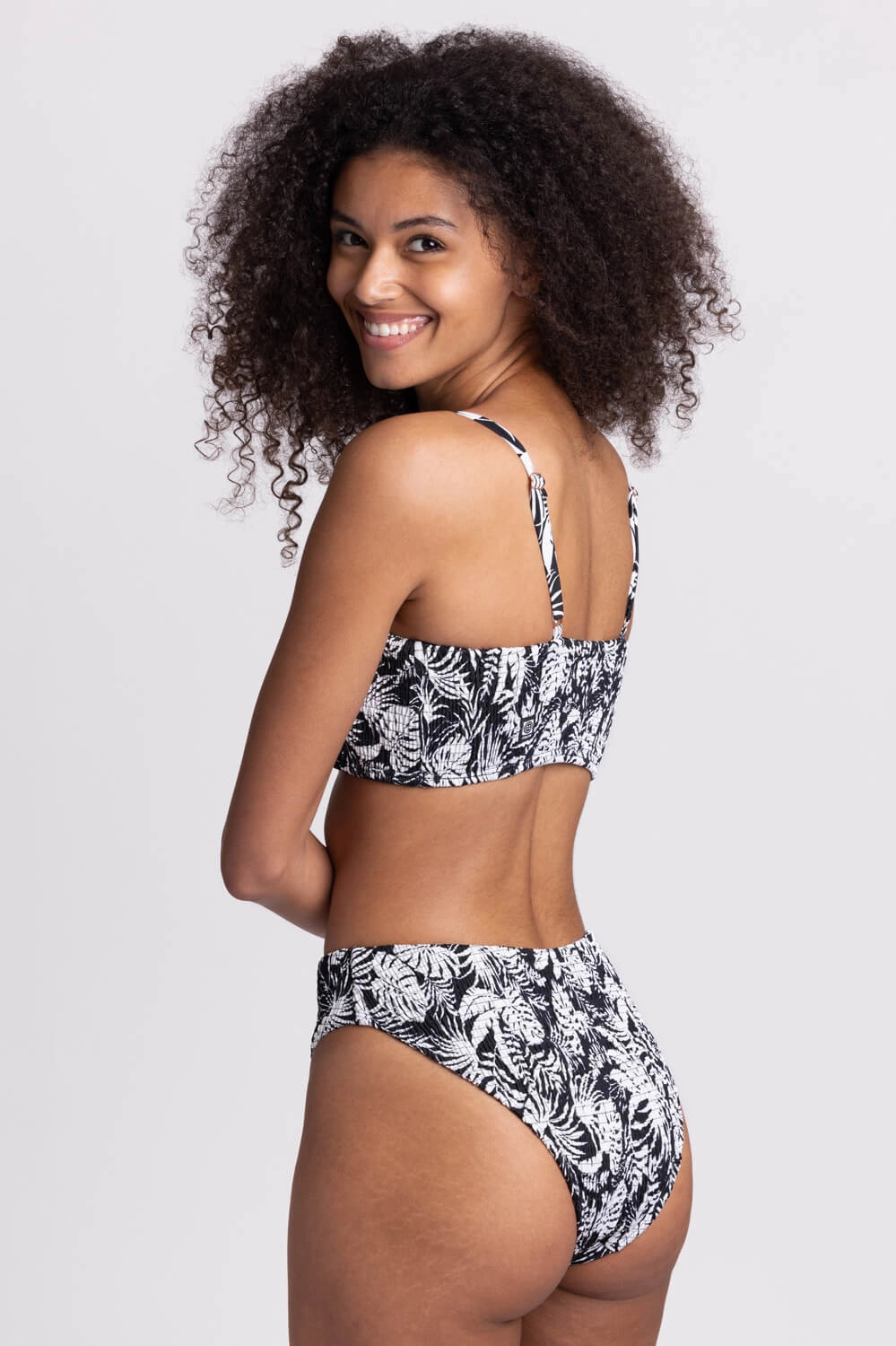 Hazel Smocked Bikini Bottom - Tropicana