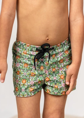 Heirloom Tulip | Baby Euro Shorts boys summer swimwear, boys rash guard swim sets