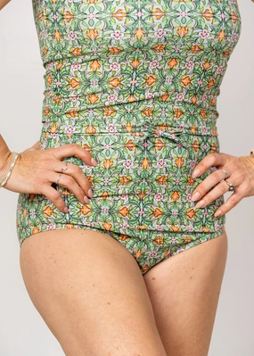 Heirloom Tulip | Bow Bottoms elastic waistband swim bottoms, mix-and-match bikini bottoms