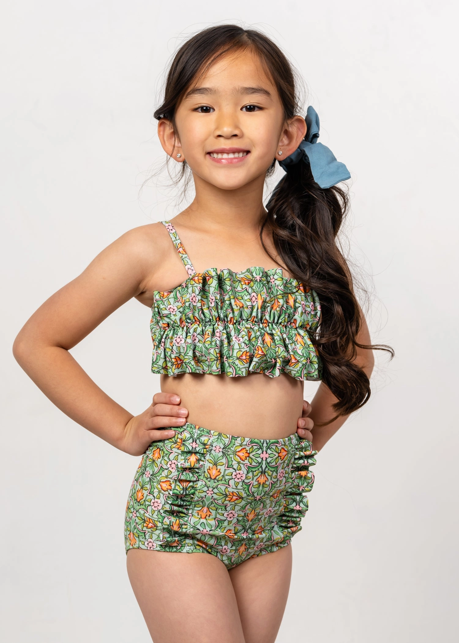 Heirloom Tulip | Mini Down in Front Ruffle Bottoms
