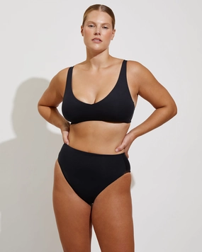 Hi Hi Bottom - Jet sleek design swimwear for women, minimalist swim styles