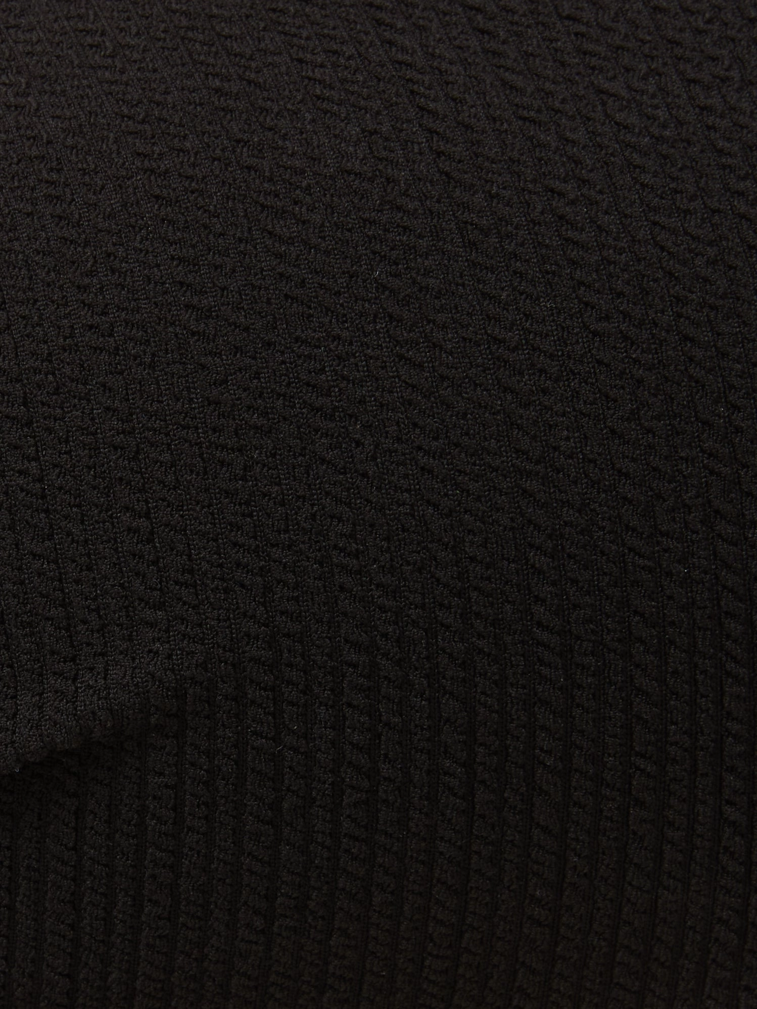 Hi Leg Hi Waist Bottom In Black Texture