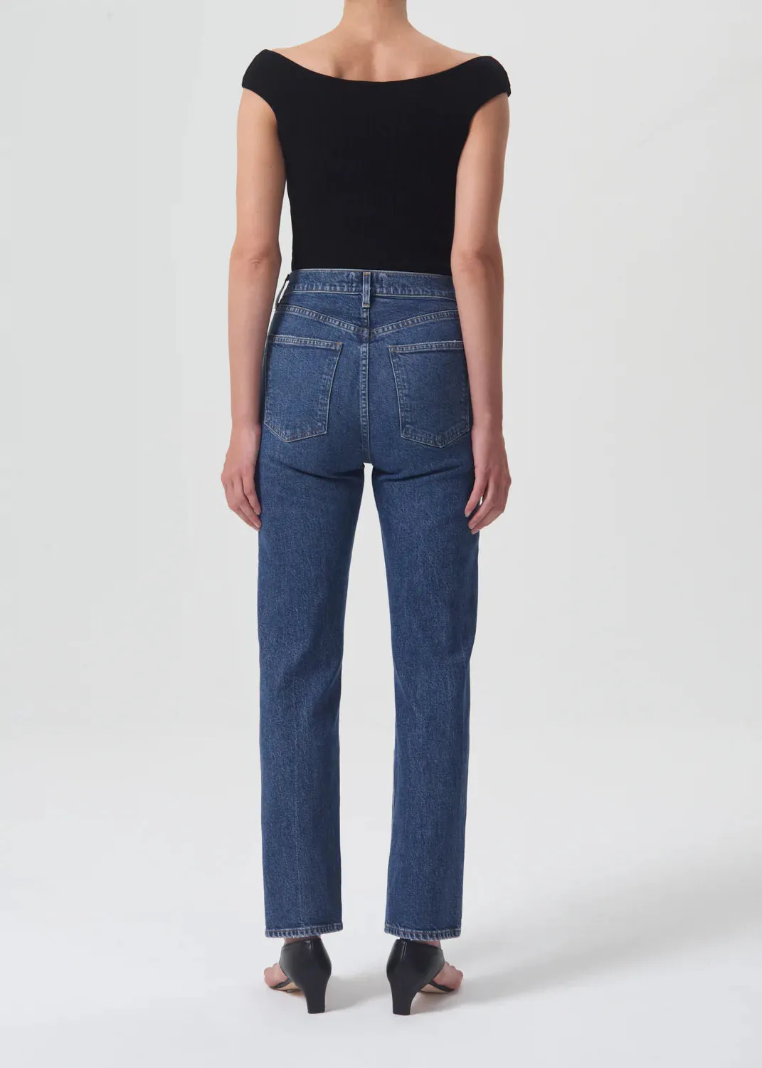 High Rise Stove Pipe Jean in Aspire