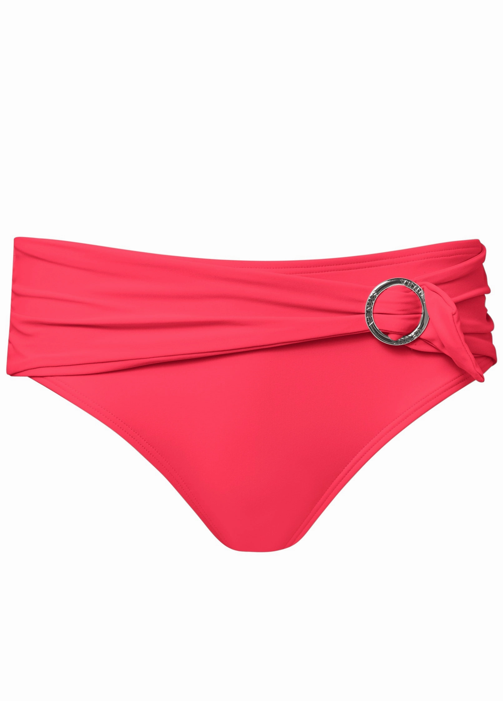 High-Rise Belted Bottom - Sweet Red