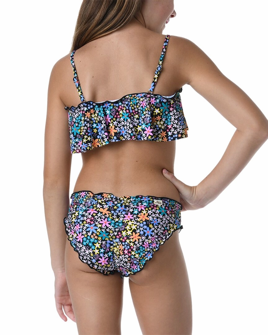 HOBIE Dainty Ruffle Bandeau 2pc Swim Set