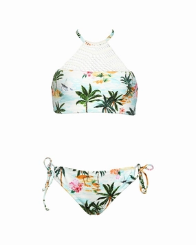 HOBIE Destination Crochet 2pc Swim Set cute swimsuits for teen girls, modest teen swimwear