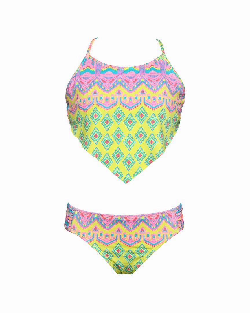 HOBIE Ikat 2pc Swim Set cute swimsuits for teen girls, modest teen swimwear