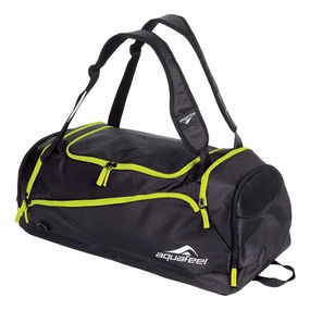 Holdall Bag - 44L - Black/Green aquafeel swimming gear, aquafeel performance swimwear