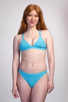 Holland Bikini Bottom - Hawaii Blue inclusive swimwear styles, all season swimwear options