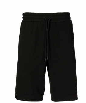 Hugo Boss Men's Black Lamson 94 Knit Jogger Shorts mens beach swimwear, quick dry mens swimsuits