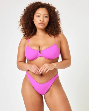 Hunter Bikini Top - Bright Fuchsia timeless swimwear styles women, comfy swimwear for women