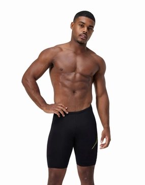 HyperBoom Placement Jammer - Black/Yellow speedo mens swimwear, speedo training swimsuits