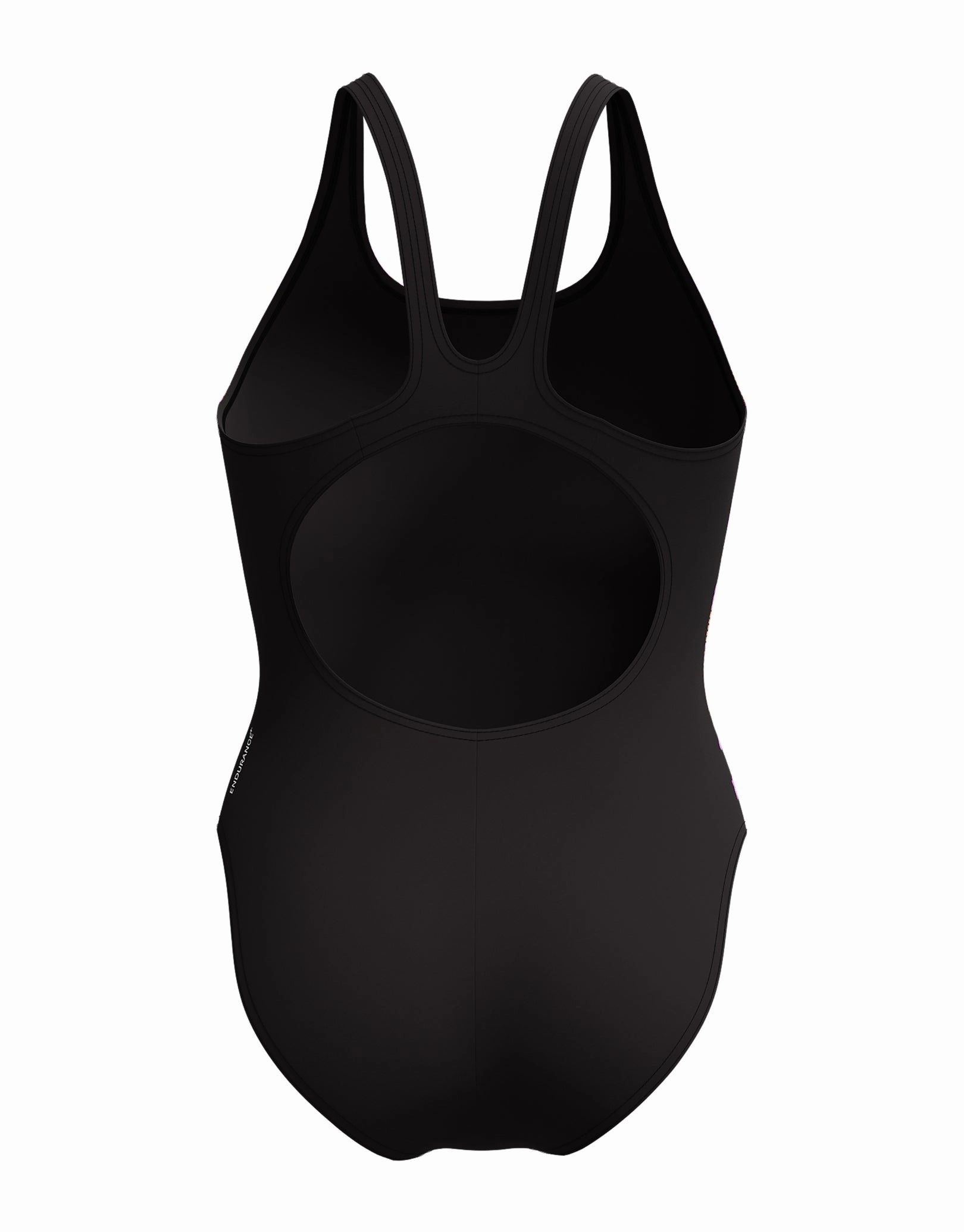 Hyperboom Placement Muscleback Swimsuit - Black/Coral Pink