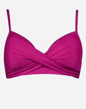 Impact Moulded Bikini Top - Berry Glaze full coverage swim tops, cute bikini tops