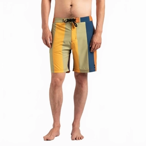 Infinite Boardshort In Baked Clay mens full coverage swimwear, stylish mens swim trunks