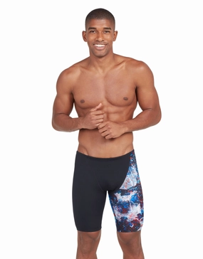 Ionic Jett Swim Jammer - Black/Multi casual mens swimwear, affordable swimwear for men