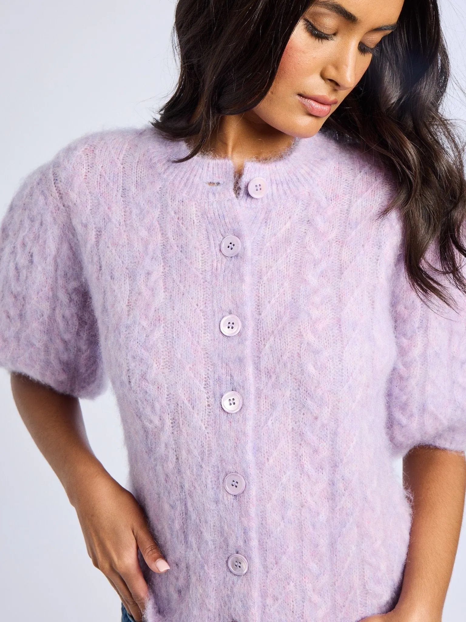 Isa Cardigan in Lilac