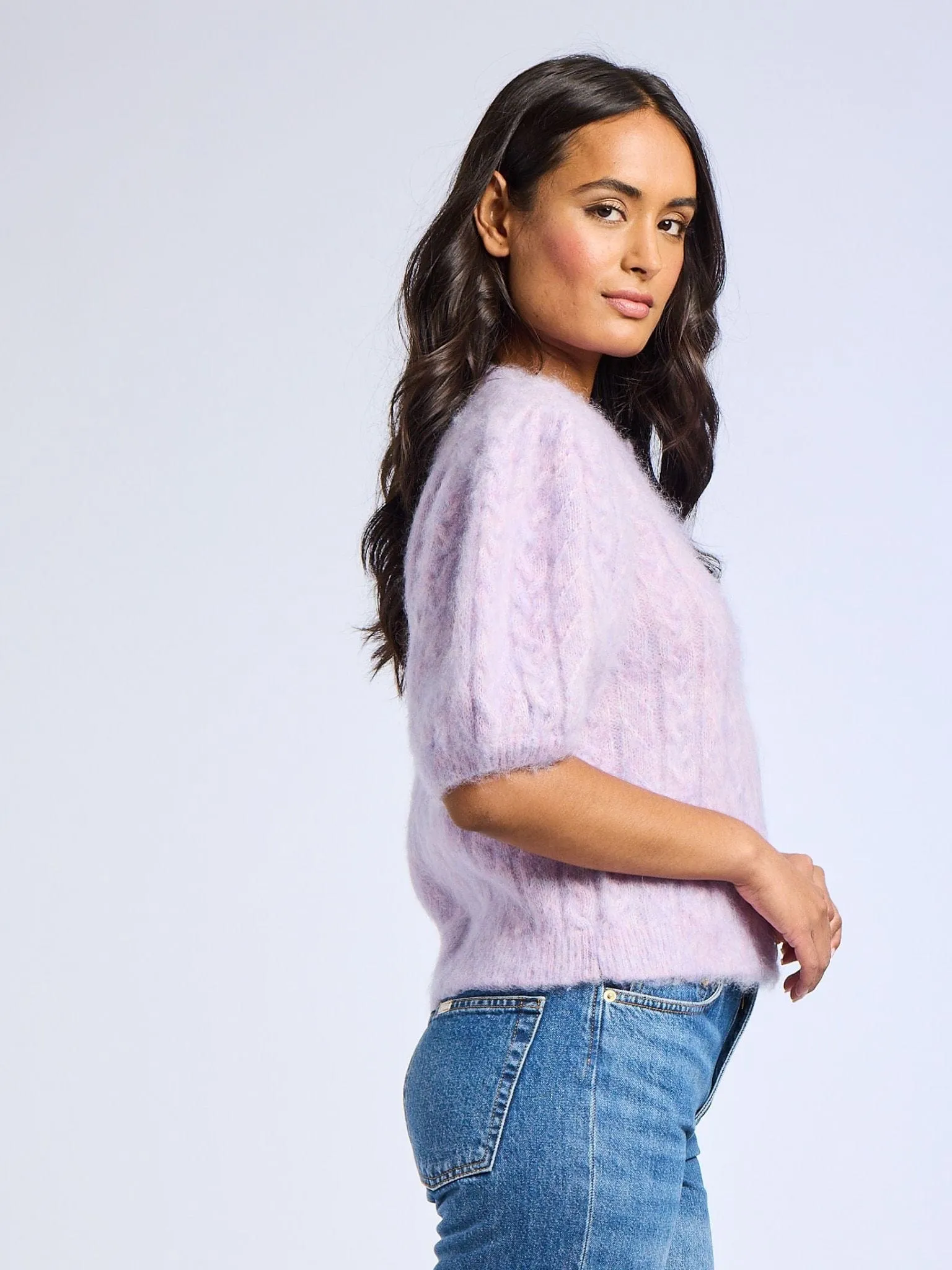 Isa Cardigan in Lilac
