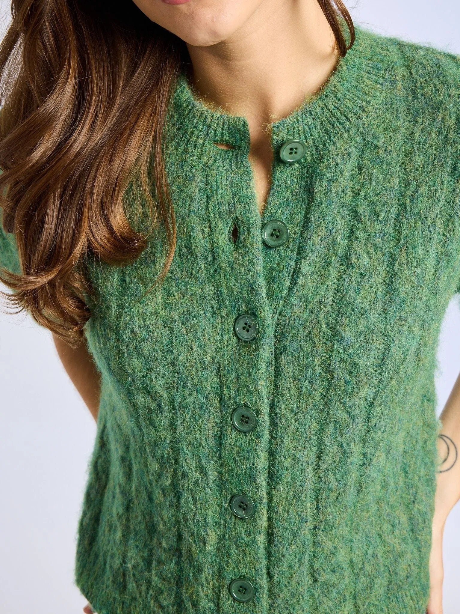 Isa Cardigan in Pine