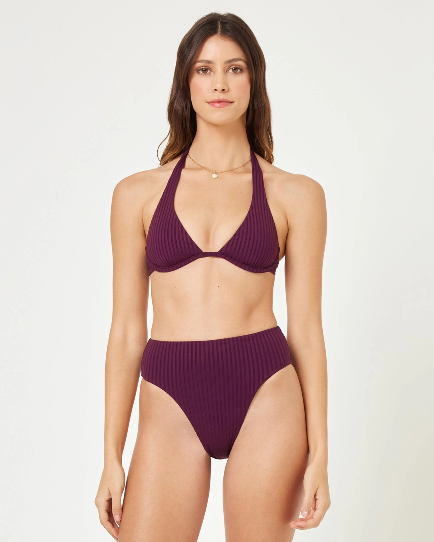 Isa Bikini Top - Merlot