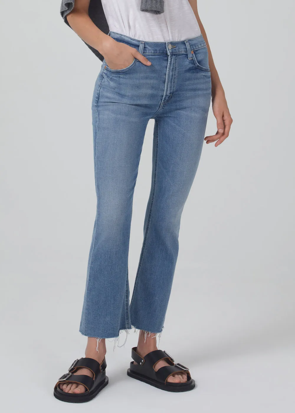 Isola Mid Rise Cropped Boot in Pixie