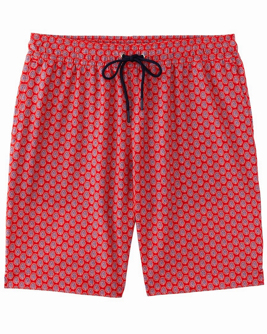 J.McLaughlin Mini Surf Paisley Bruce Swim Short mens beach swimwear, quick dry mens swimsuits