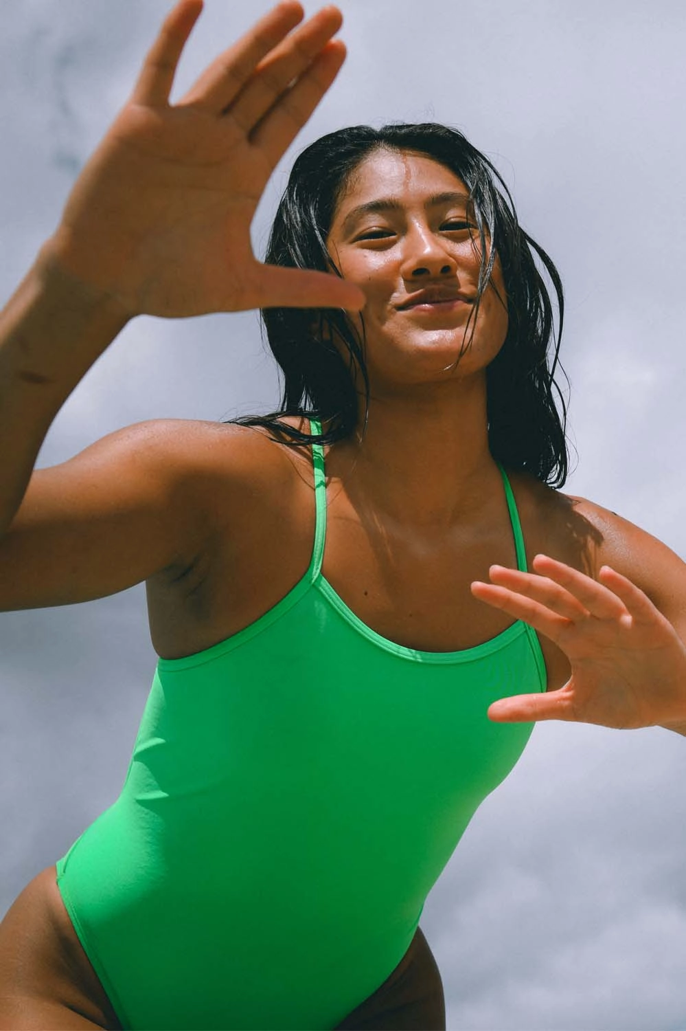 Jackson 4 One Piece Swimsuit - Keylime