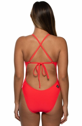 Jackson 4 One Piece Swimsuit - Strawberry all types of swimwear, stylish swimwear for all body types