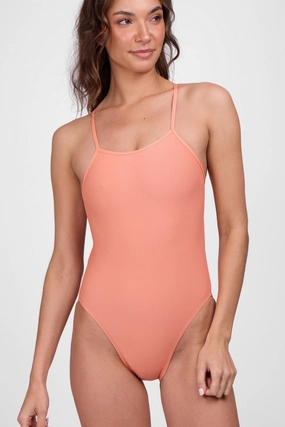 Jackson 4 One Piece Swimsuit -Tangelo affordable swimwear for all, trendy swimwear for summer
