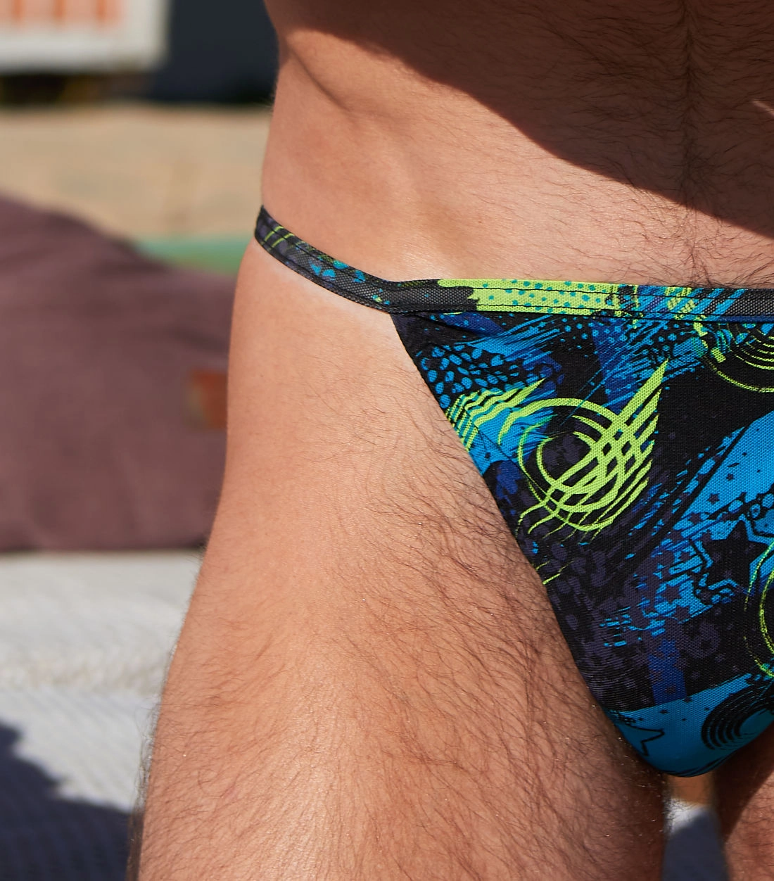 Java Tan Through Swim Tanga affordable men's swimwear, summer swimwear for men